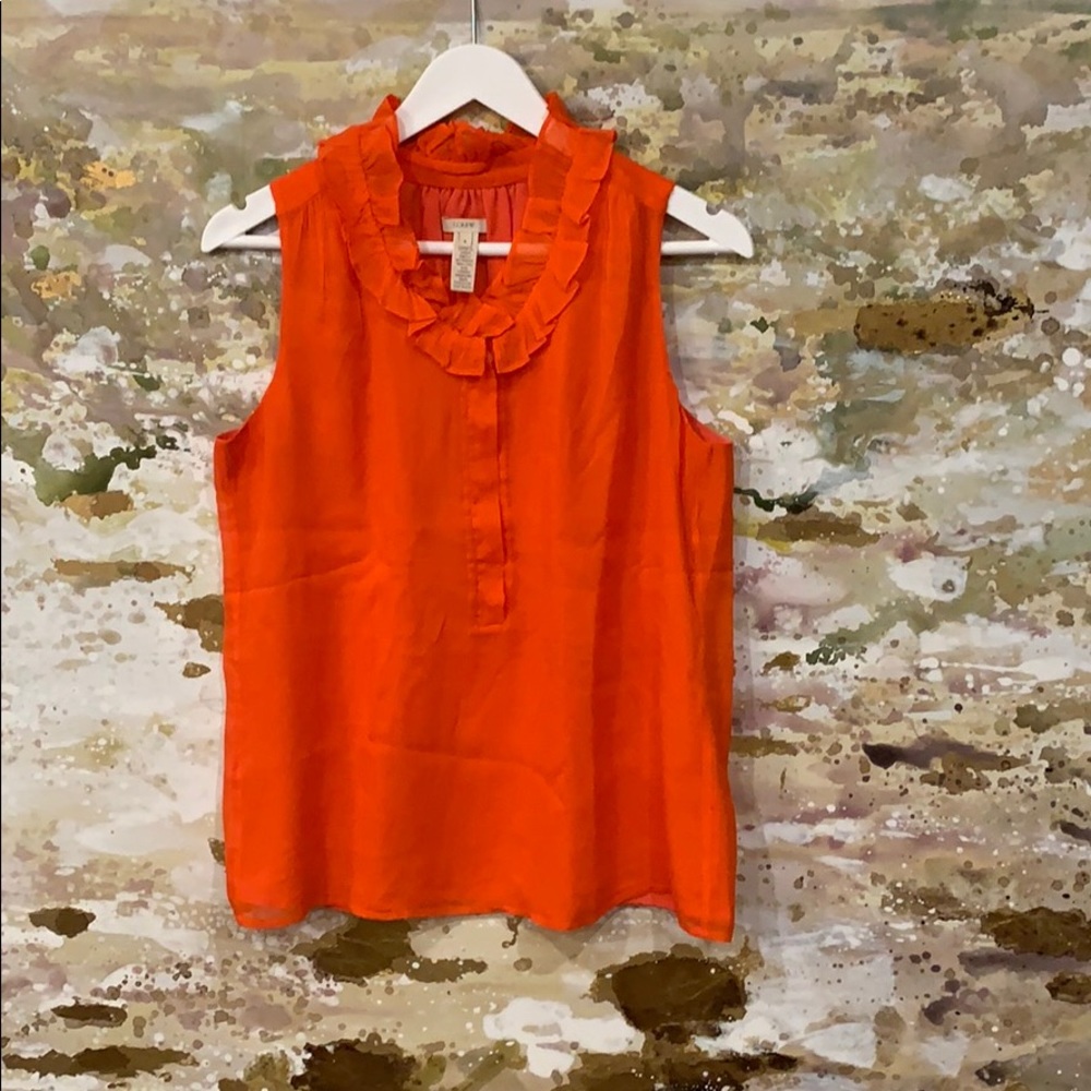Orange J Crew top